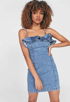 VESTIDO COLCCI CURTO JEANS