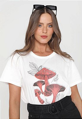 CAMISETA COLCCI FLORESTA ENCANTADA - BRANCA