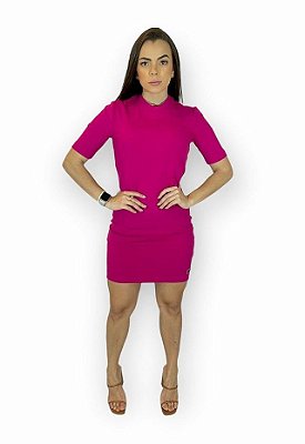 VESTIDO COLCCI CANELADO - ROSA AYLA