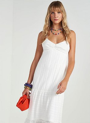 VESTIDO COLCCI LISTRADO - OFF SHELL