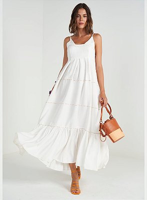 VESTIDO COLCCI LINHO - OFF SHELL