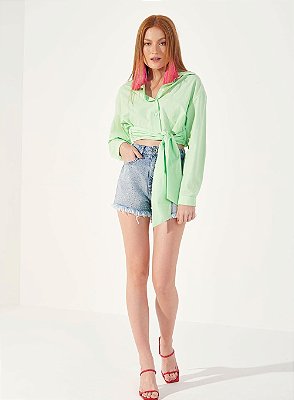 SHORT JEANS COLCCI BRUNA COM APLICAÇÃO