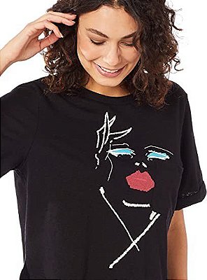 CAMISETA ESTAMPADA FORUM - PRETO