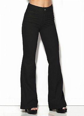 CALÇA COLCCI SARJA FLARE - PRETA