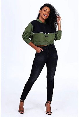 BLUSAO MOLETOM COLCCI COM CAPUZ - VERDE MAILON