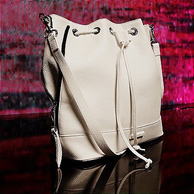 BOLSA SANTA LOLLA  BUCKET MOTORCYCLE - BRANCO