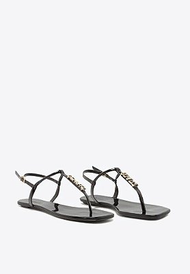 SANDALIA SCHUTZ RASTEIRA CRYSTAL - PRETO