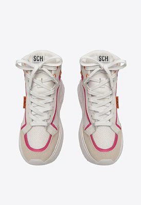 TENIS SCHUTZ CANO ALTO DE AMARRAR - BRANCO