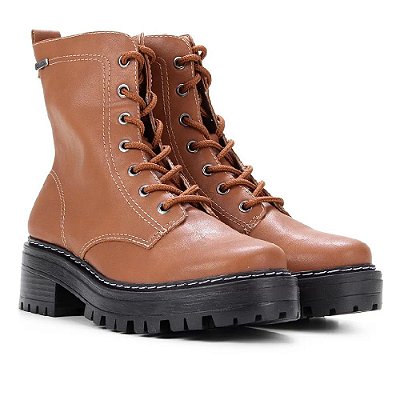 BOTA COLCCI COTURNO REBECA TRATORADA FEMININA - MARROM
