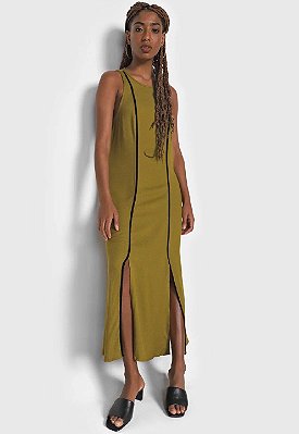 VESTIDO COLCCI MIDI VERDE LORAS
