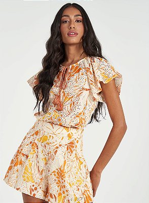 BLUSA COLCCI  LAISE ESTAMPADA