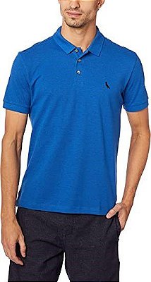 POLO RESERVA NOVO MESCLA - AZUL ROYAL