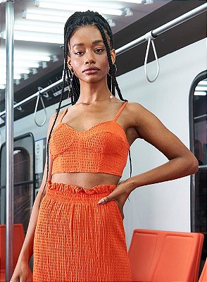 TOP COLCCI - LARANJA CAMPANARIO