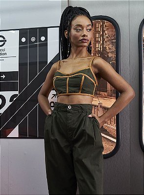 TOP COLCCI LINHO - VERDE KAMPALA