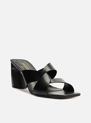 SANDALIA AREZZO SALTO MEDIO VITELINO - PRETO