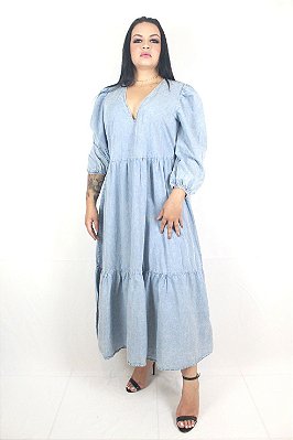 VESTIDO COLCCI MIDI JEANS