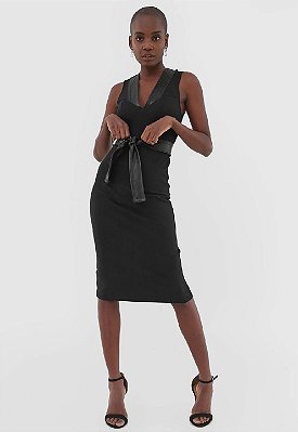 VESTIDO COLCCI MIDI RECORTE