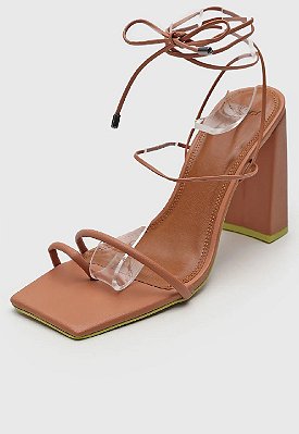 SANDALIA COLCCI SALTO BLOCO - BEGE EGIDO
