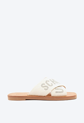 SANDALIA RASTEIRA SCHUTZ STRASS - CRU