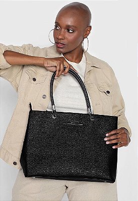 BOLSA SANTA LOLLA LOGO - PRETO