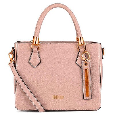 BOLSA SANTA LOLLA COM ALCA TRANSVERSAL - ROSADO