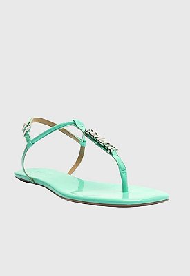 SANDALIA RASTEIRA SCHUTZ CRYSTAL - DEEP MINT