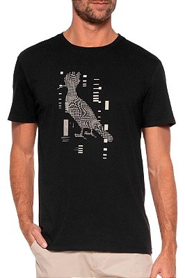 CAMISETA RESERVA ESTAMPADA PICA-PAU - PRETO