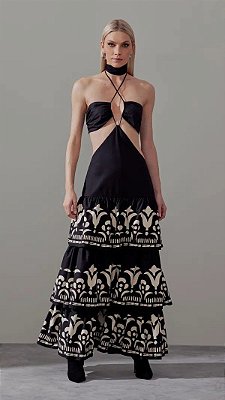 VESTIDO AMARANTE FRENTE UNICO - PRETO