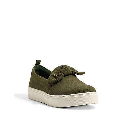 TENIS SANTA LOLLA SLIP ON - VERDE MILITAR