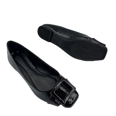 SAPATILHA SANTA LOLLA GLOSSY - PRETO