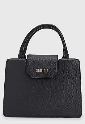 BOLSA SANTA LOLLA TEXTURIZADA - PRETA