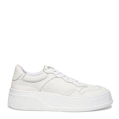 TENIS SANTA LOLLA COURO AMARRACAO- BRANCO