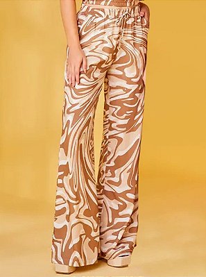 CALÇA PANTALONA RAMO SELVAGEM -  BEGE