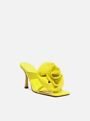 SALTO ALTO FINO AREZZO FLOR COURO- AMARELO
