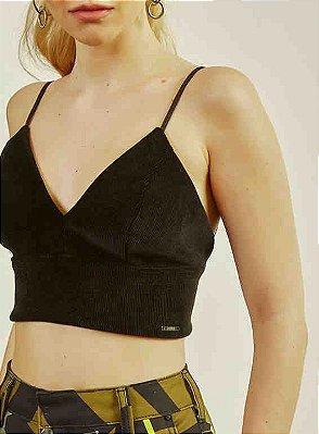 TOP FORUM VELUDO - PRETO
