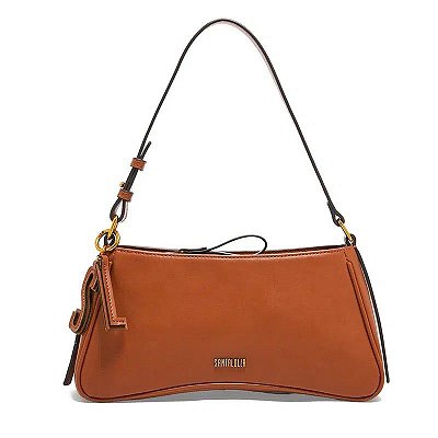BOLSA SANTA LOLLA BAGUETE ALÇA OMBRO CHAVEIRO- CINAMON