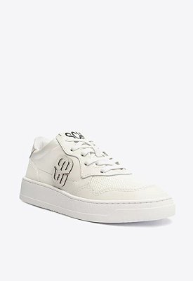 TENIS SCHUTZ LOGOMANIA COURO- BRANCO