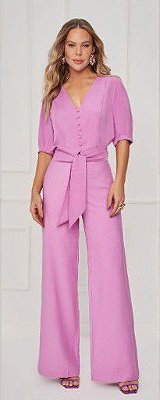 BLUSA RAMO SELVAGEM CURTA - ROSA ORQUIDEA