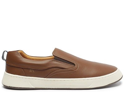 TENIS RESERVA  ASHER SLIP COURO- MARROM