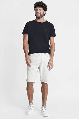 BERMUDA JEANS ARAMIS DELAVE WHITE - AZUL CLARO