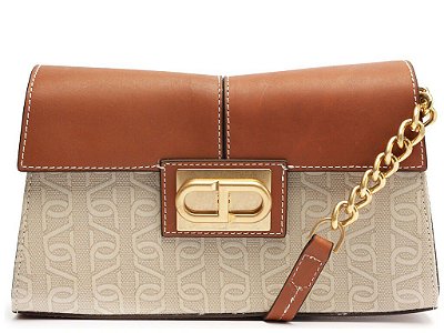 BOLSA SCHUTZ TIRACOLO JACQUARD MEDIA - NATURAL