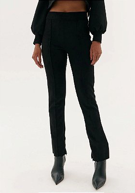 CALÇA AMARANTE BOOT CUT CINTURA ALTA PRETO
