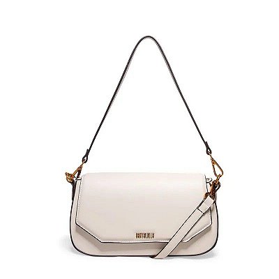 BOLSA SANTA LOLLA RETANGULAR ALÇA DUPLA - CREME