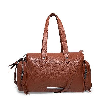 BOLSA MALA SANTA LOLLA  ALÇA TRANSVERSAL REMOVÍVEL - MARROM