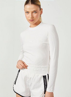 BLUSA COLCCI  CANELADA MANGA LONGA