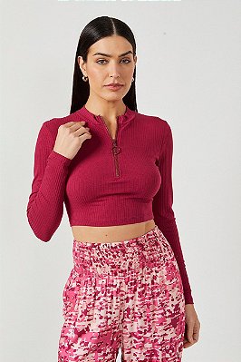 BLUSA COLCCI CANELADA - BORDO TUPAIA