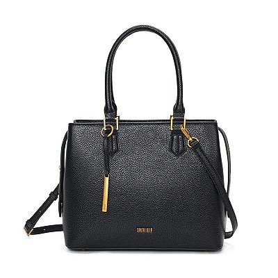 BOLSA SANTA LOLLA ALÇA TRANSVERSAL REMOVÍVEL GRANDE - PRETO