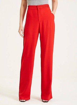 CALÇA FORUM  RETA ALFAIATARIA  - VERMELHO SPARKL