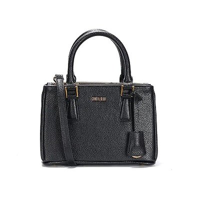 BOLSA SANTA LOLLA TOTE FLOATER  DUAS ALÇAS MEDIA - PRETO