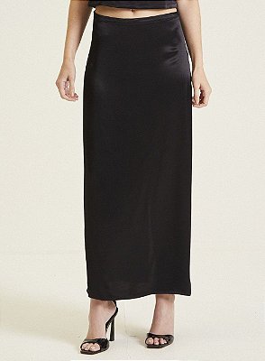 SAIA FORUM MIDI ACETINADA - PRETO